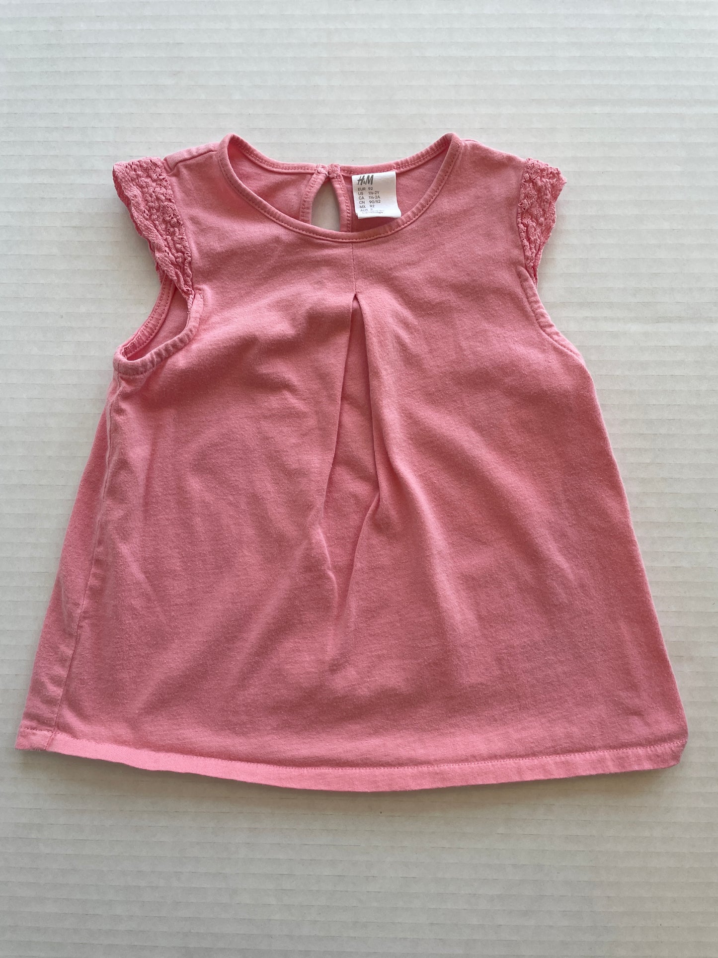 H&M Girl Short Sleeve Shirt 18-24 Month