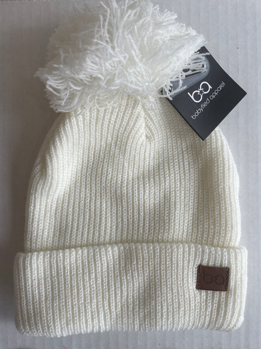 NEW Babyfied Apparel Ivory Toque 6-24 Month