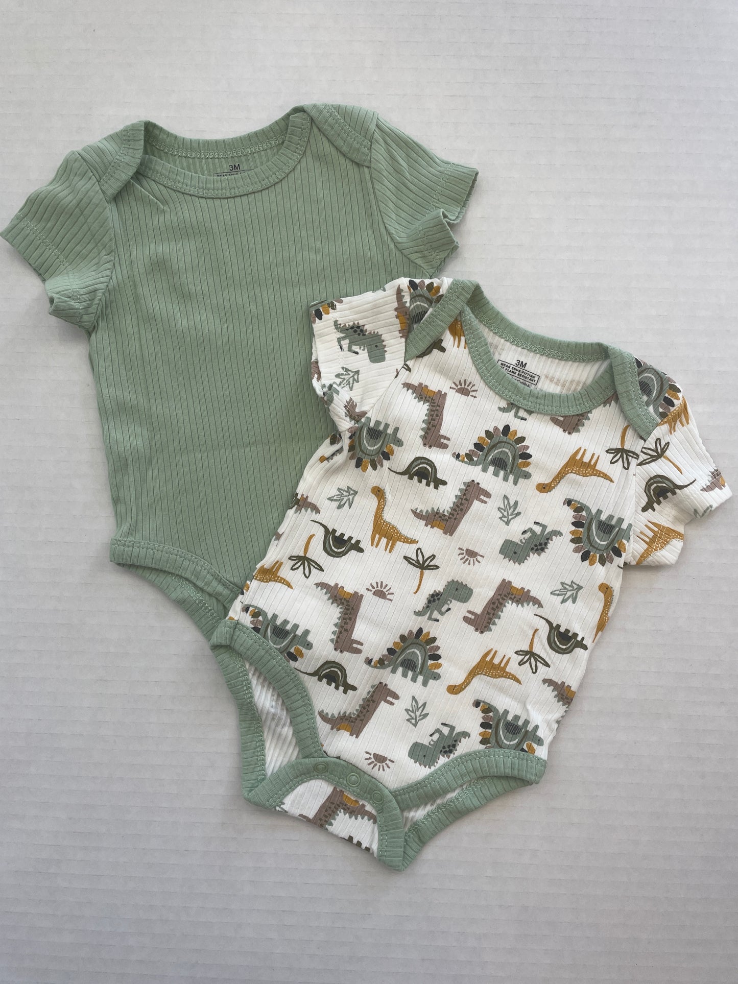 Boy Onesie 0-3 Month (Set of 2)
