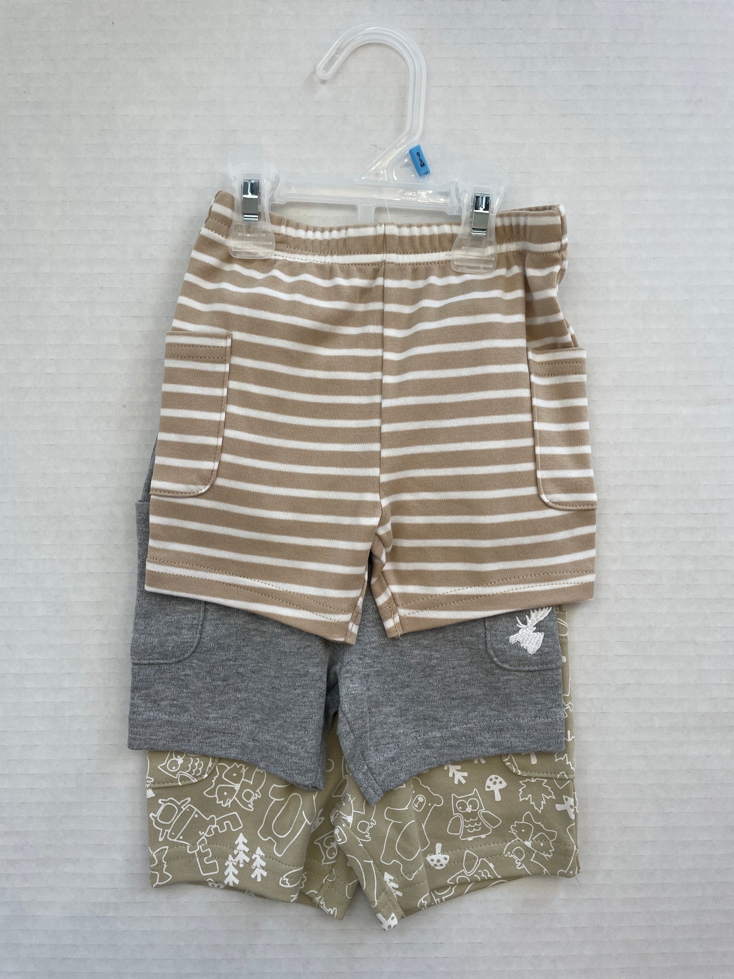 Canadiana Boy Shorts 0-3 Month(3-Pack)