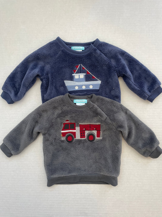 Pekkle Boy Sweaters 6 Month(Set of 2)