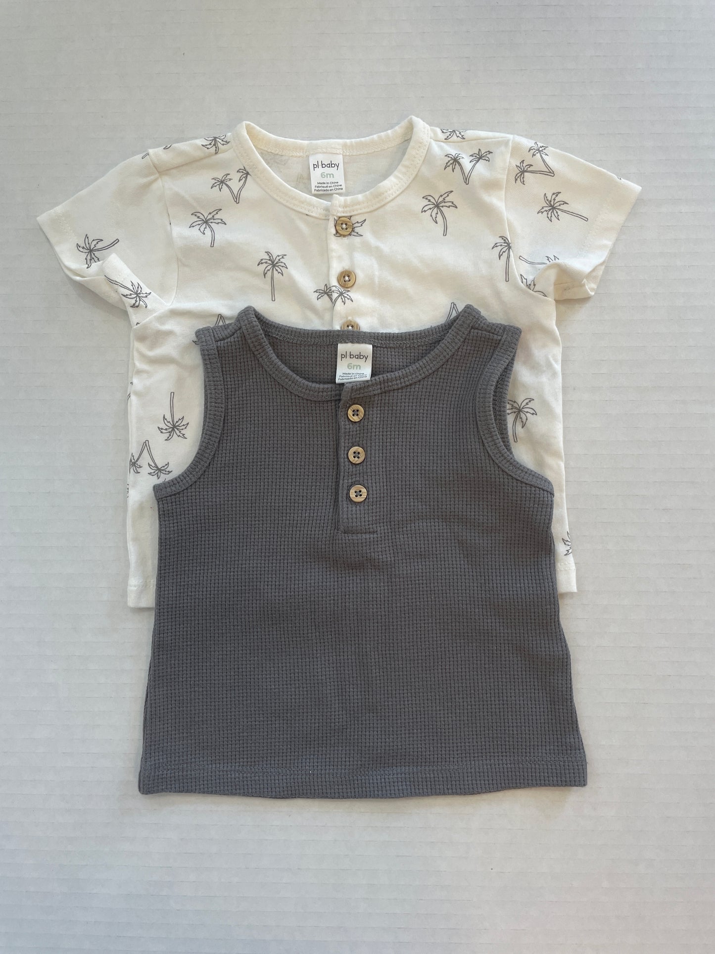 PL Baby Boy T-Shirt 6 Month  (Set of 2)