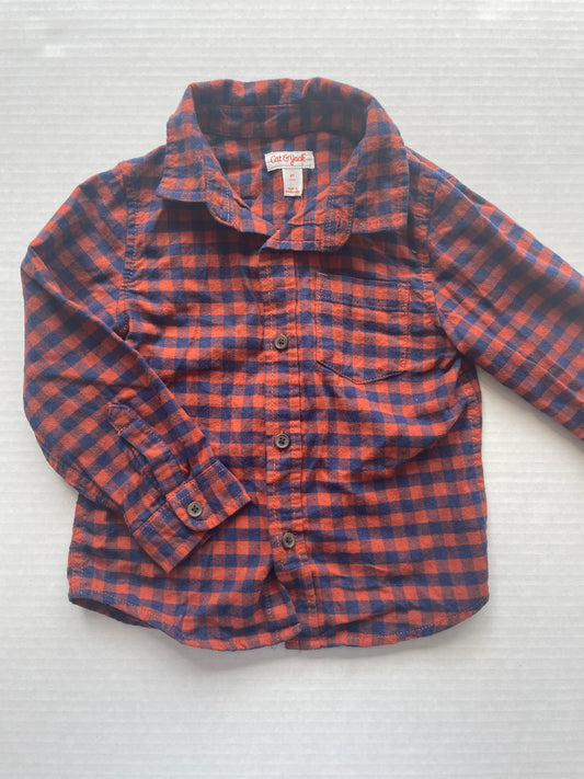 Cat & Jack Boy Button Up 4T