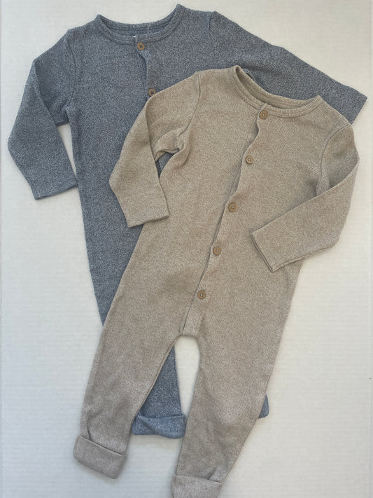 Little Earthlings Boy Romper 18-24 Month (Set of 2)