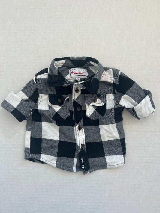 Canadiana Boy Button Up 3-6 Month