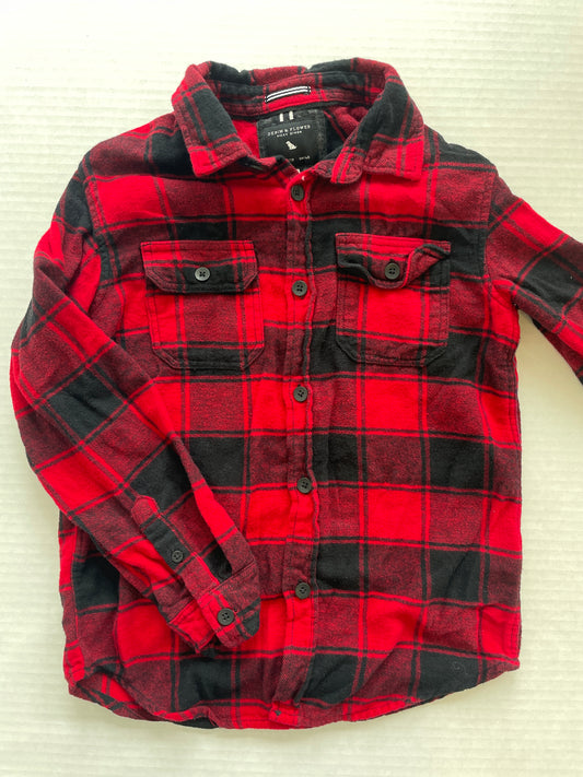 Demin & Flower Boy Button Up 9/10 Yrs