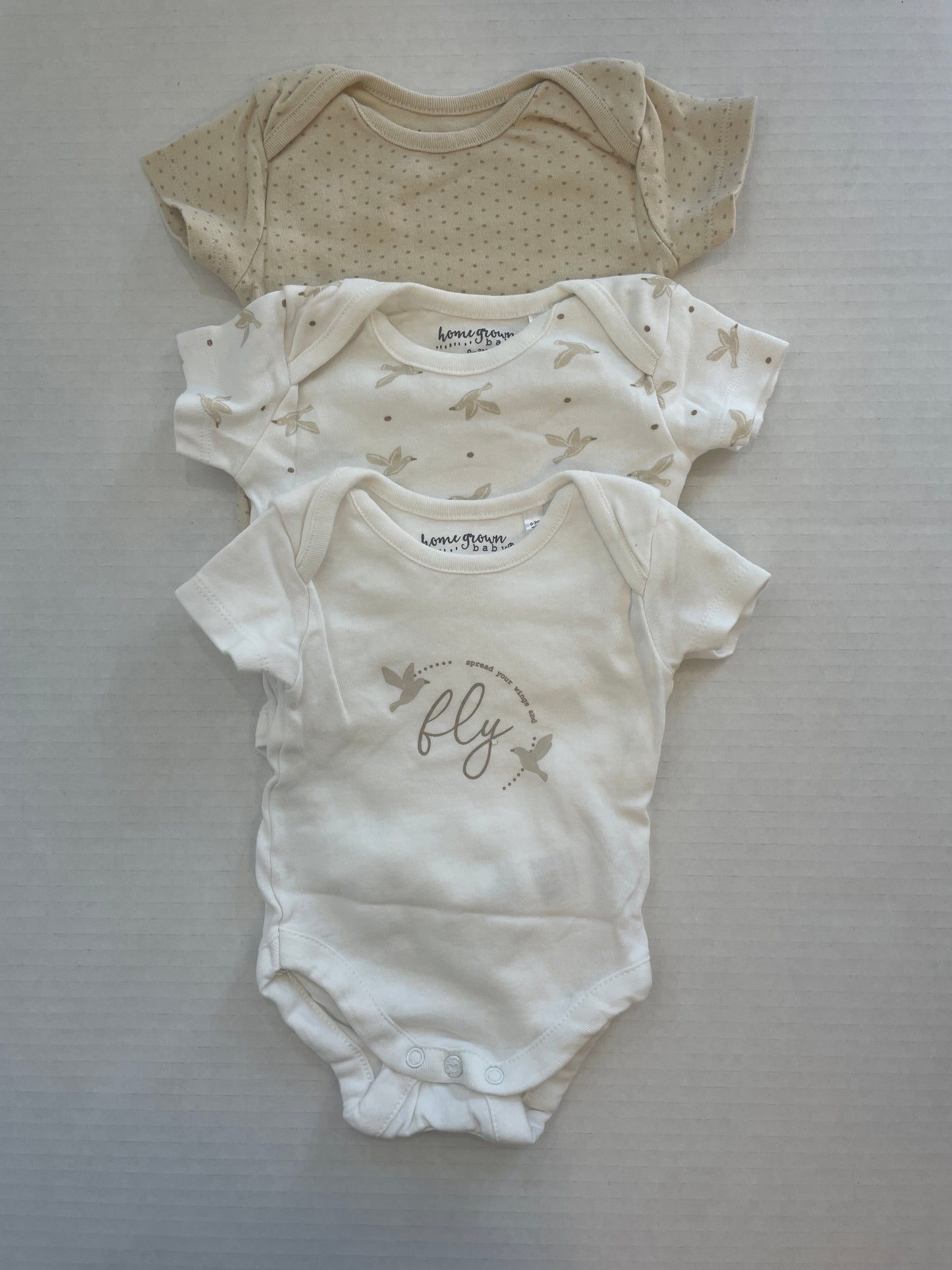 Homegrown Baby 0-3 Month (3-pack)