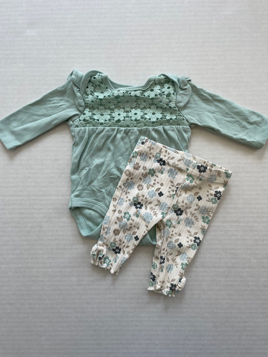 Rabbit Bear Girl Set 0-3 Month